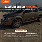 Vevor Drilled Slotted Front And Rear Brake Rotors Pads Kit For Dodge Ram 1500