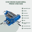 6  2-way X-y Cross Slide Drill Press Vise Heavy Duty Metal Milling Clamp New