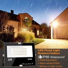4 Pack 30w Led Flood Light Rgb Smart Outdoor Landscape Lights App Control