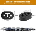 4pcs Car Rubber Exhaust Hanger Heavy Duty Muffler Insulator Bushing Mount New