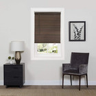 Cordless Window Mini Blinds 1  Slats Room Darkening Mahogany Vinyl 64   length 