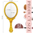 Qunclay Vintage Handheld Mirror Embossed Portable Hand Mirror With Handle For   