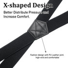 Heavy Duty X Back Suspenders For Men Women Adjustable Work Braces 1 5in