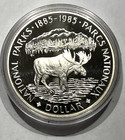 1985 Canadian Mint Proof Silver Dollar National Parks Coin In Mint Box  With Coa