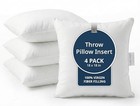 4 Pack 18x18 White Throw Pillow Inserts For Decorative 18  X 18  01  White