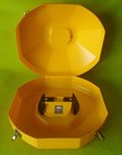 Formco Hard Plastic Yellow Western Hat Can Carrier Case made In Usa adjustable
