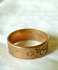 Sz 2 Baby  Ring Victorian Age Pre-1900 10k Gold Pattern All Around