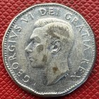 Canada 1951 Chromium Plated Steel 5 Cents  George Vi  Km  42a
