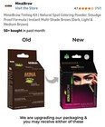 Minaibrow Light  Medium  Dark Brown Powder Brow Tint Kitnatural Henna New