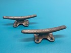 Pair Of Vintage 5 1 2  Boat dock Cleats  Galvanized  Rust Free