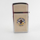 Uss Carl Vinson Cvn 70 Commissioned 1980 Slim Zippo Lighter - Dual Sided - Vtg