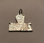 Vintage Led Zeppelin Logo Metal Pendant Chain Necklace Concert Pin Button