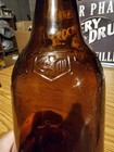 C1960s Anheuser Busch Amber Beer Bottle 32oz 10 5 --embossed Eagle shield Logo