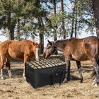 Hay Bale Bag  44x18x22inch Extra Large Hay Bag With Top Slow Feed Design  black 