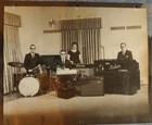 1960s  Cabinet Photo Dick Baker Combo Family Band With Gibson Guitar   Amp