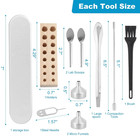 10 Pcs Lab Tool Kit With Lab Spoon  Lab Scoops  Micro Funnels  Filling Tray For