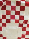 Handmade 73 5x73 5 Irish Chain Quilts Top  Red And  White Background