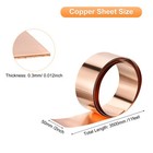 3500mm X 50mm X 0 3mm Copper Sheet Roll 99 9  Pure Copper  multiple Sizes 