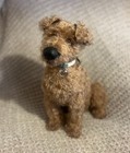 Handmade Ooak Mohair Knoevelkes Terrier Puppy  Jointed Head And Back Legs  15 