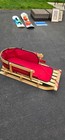 L l  Bean Kids  Pull Sled And Cushion Set Large Size Wood Cushion High Quality  
