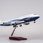 18 5 Inch B747 Airplane Model Toys American United Airlines W  Led Light Wheel