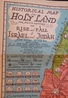 Historical Map Of Holy Land For Biblical Research  Rise   Fall Of Israel   Judah