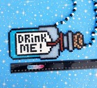 Drink Me Bottle Alice In Wonderland Perler Bead Edm Rave Kandi Necklace