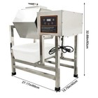 38l Automatic Meat Seafood Tumbler Marinator Mixer Curing Roll Kneading Machine