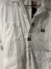Dickies Short Sleeve Coveralls Work Wear Uniform White Lt Tall Painters Zipper
