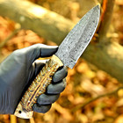 Custom Made Hand Forged Damascus Steel Blade Hunting Knife Camping Survival 2934