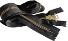 Ykk  10 Large Brass Metal Closed-end Zippers Extra Heavy Color Black 7  - 36  