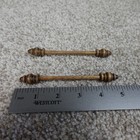 2 Mini Bell Pull Rods Turned Wood Finial Tapestry Hanger 4 5 