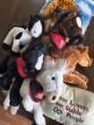 Horse Plushies  Ponies Lot Of 7   5 Horses  2 Pillow Horses   3  Are Wells Fargo