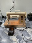 Singer 301a Sewing Machine Short Bed Tan cream Original Pedal Excellent Cond 