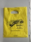 Cheers Boston Ma Souvenirs Beacon Hill Yellow Plastic Bag   8 Cocktail Napkins