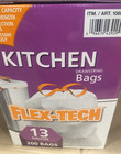 Kirkland Signature Flex-tech 13-gallon Kitchen  Trash Bags 200-count Drawstring