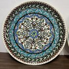 Vintage Kutahya 12 5    Plate Set Hand Painted From Turkey  Signed