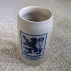 Vtg Large Size Lowenbrau Germany Stoneware Salt Glaze Beer Stein Mug Tankard 1l