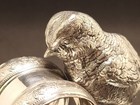 Meriden Britannia Silverplate Chick Napkin Ring No  222 Antique Figural  Bird