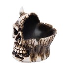 Green Flower Half Skull Ashtray   Ships From The Usa 