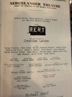Rent Original Broadway Cast Playbill Idina Menzel Pascal Rapp Diggs Martin
