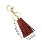 Pu Leather Tassel Fringe Keychain Key Chain Women Bag Charm Backpack Pendant   