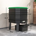 4-tray 7 4 Gal Outdoor   Indoor Worm Composter Bin  Dark Green