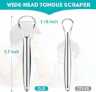 2 Pack Tongue Scraper For Adults  Reduce Bad Breath  Tongue Cleaner With Travel