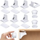 Magnetic Cabinet Locks Child Safety 6 Pack Invisible Hidden Baby Proof Drawer Lo