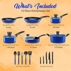 Serenelife Kitchenware Pots   Pans Set- Black Non-stick Coating Inside -20 Pcs