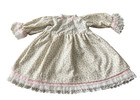 Vintage Floral Smocked Dress Infant Size 3-6 Months Handmade Long Sleeve Lace