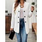 Women s Casual Business Cardigan Coat     Long Sleeve Notch Collar Blazer Jacket