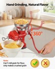 Vevor Manual Grain Mill With Low Hopper Hand-crank Cast Iron Corn Spices Grinder