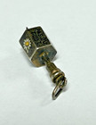 Rare Antique Victorian Daisy Spinner Silver Enamel Charm 1880   s